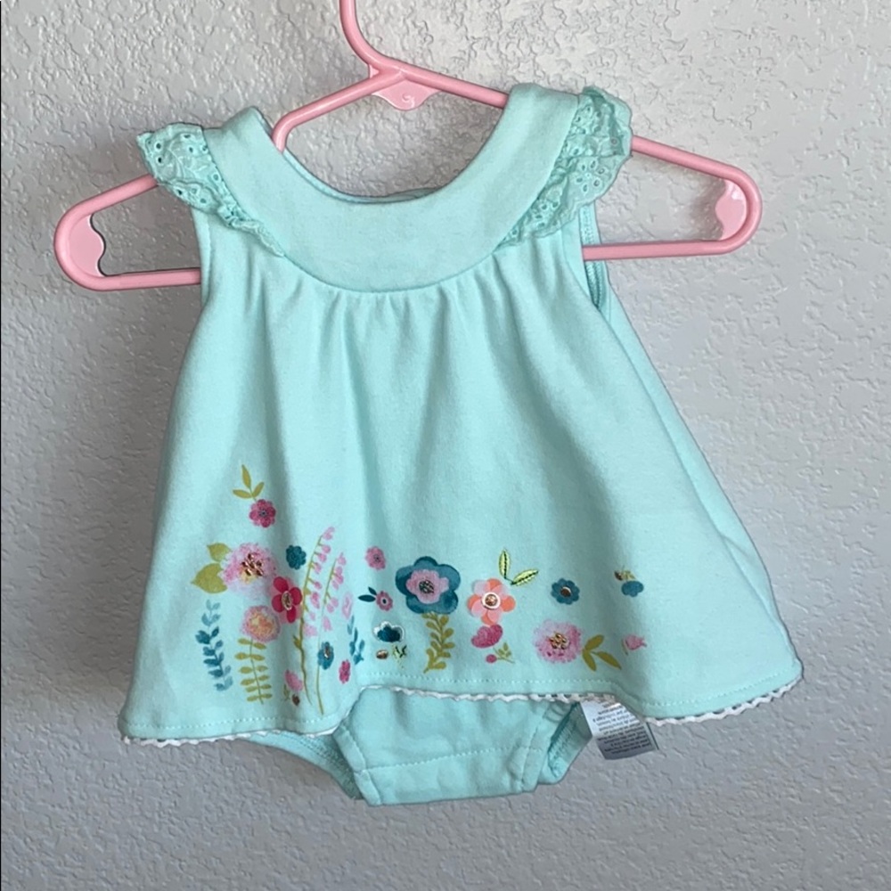 Light blue romper dress